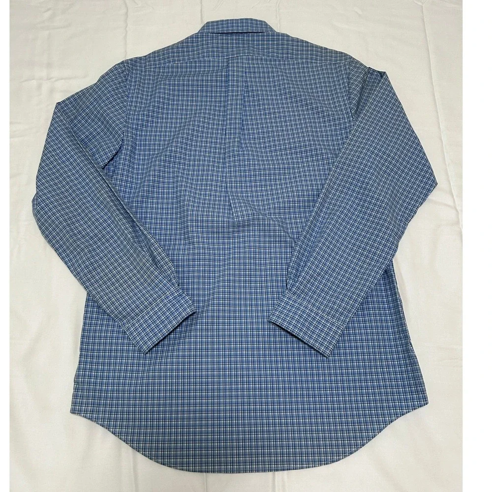 Polo Ralph Lauren Mens Blue Plaid Button Down Shirt M Long Sleeve Cotton NWT